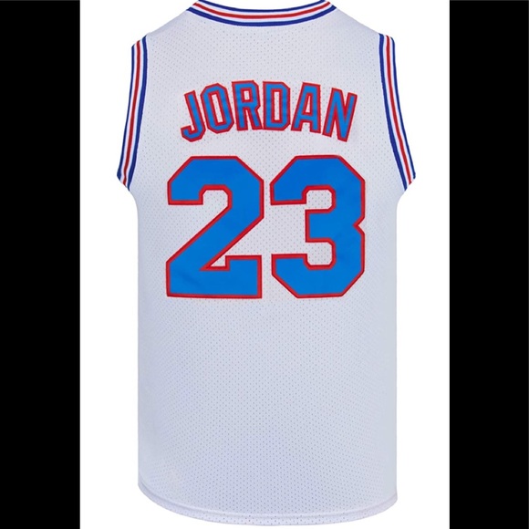 Michael Jordan Tune Squad Youth Basketball Jersey White Space Jam